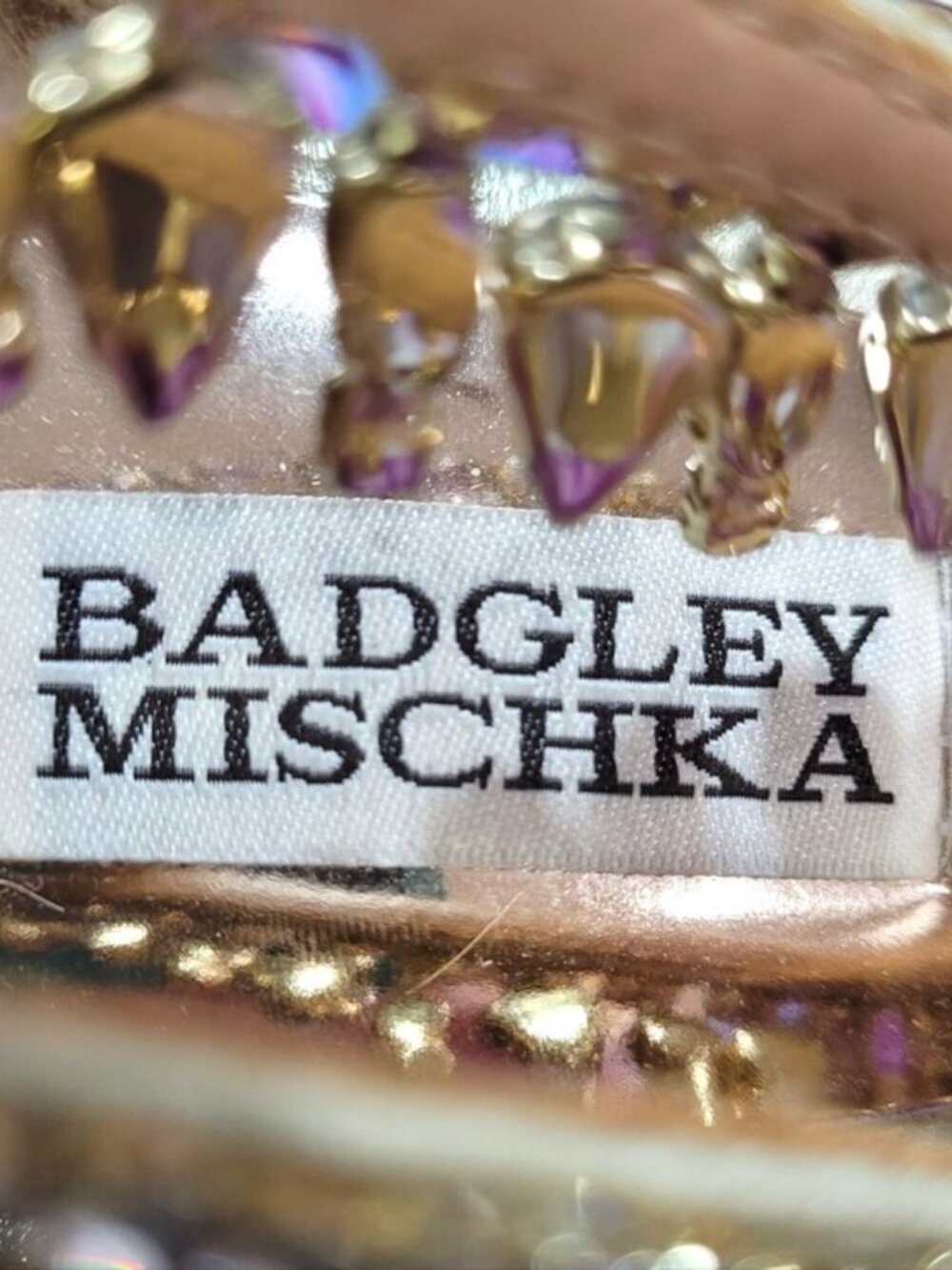 Badgley Mischka Grammy II Crystal Heels 9.5 - Picture 2 of 8